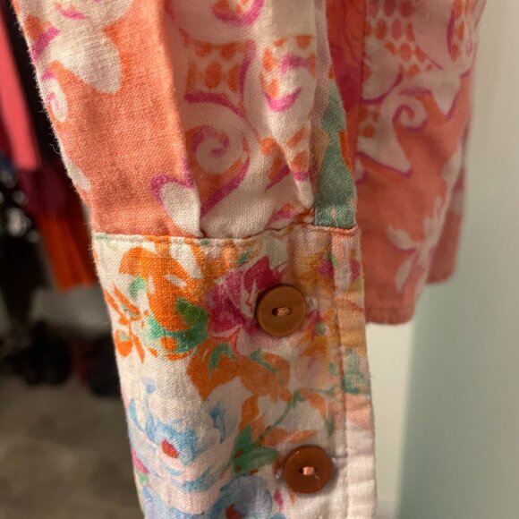 Funky multi-coloured designer button down shirt - Picture 3 of 4